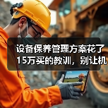 设备保养管理方案花了15万买的教训，别让机器替你交学费（图3）