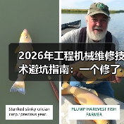 2026年工程机械维修技术避坑指南：一个修了8年挖机的老手自述（图1）