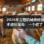 2026年工程机械维修技术避坑指南：一个修了8年挖机的老手自述（图2）