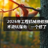 2026年工程机械维修技术避坑指南：一个修了8年挖机的老手自述（图3）