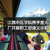 江西中医学院携手星火厂开展职工健康义诊服务(图1) 江西中医学院携手星火厂开展职工健康义诊服务(图1)