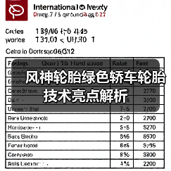 风神轮胎绿色轿车轮胎技术亮点解析（图3）