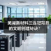 芜湖新材料三连冠背后的文明创建秘诀？（图1）