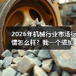 2026年机械行业市场行情怎么样？我一个搞加工的朋友亏了30万（图1）
