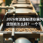 2026年装备制造业景气度到底怎么样？一个干了8年采购的实话（图2）