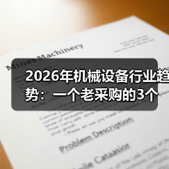 2026年机械设备行业趋势:一个老采购的3个残酷观察(图3) 2026年机械设备行业趋势:一个老采购的3个残酷观察(图3)