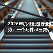 2026年机械设备行业趋势:一个配件积压教训换来的3个判断(图2) 2026年机械设备行业趋势:一个配件积压教训换来的3个判断(图2)