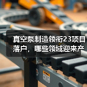 真空泵制造领衔23项目落户，哪些领域迎来产业新机遇？（图2）