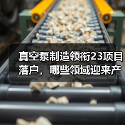 真空泵制造领衔23项目落户，哪些领域迎来产业新机遇？（图3）