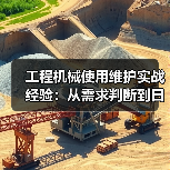 工程机械使用维护实战经验:从需求判断到日常保养(图4) 工程机械使用维护实战经验:从需求判断到日常保养(图4)