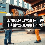 工程机械日常维护:需求判断到使用维护5大核心方法(图1) 工程机械日常维护:需求判断到使用维护5大核心方法(图1)