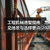 工程机械选型指南：常见场景与选择要点(2025版)（图2）